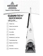 Bissell CLEANVIEW QUICKWASH 90D3 SERIES User Manual предпросмотр