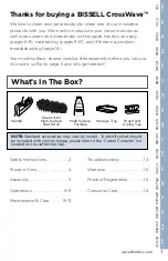 Preview for 3 page of Bissell CrossWave 1713 SERIES User Manual