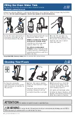 Предварительный просмотр 4 страницы Bissell CROSSWAVE COMMERCIAL 3388 Series Quick Start Manual