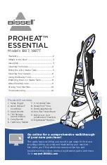 Bissell ESSENTIAL PROHEAT 1887 Manual preview