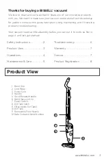 Предварительный просмотр 3 страницы Bissell FEATHERWEIGHT 2033 Series User Manual