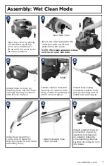 Предварительный просмотр 7 страницы Bissell HYDROCLEAN COMPACT 1991 Series User Manual