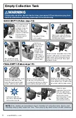 Предварительный просмотр 16 страницы Bissell HYDROCLEAN COMPACT 1991 Series User Manual