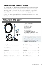 Preview for 3 page of Bissell OPTICLEAN 1989 Series User Manual