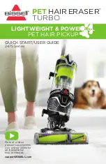 Bissell PET HAIR ERASER 2475 Series Quick Start Manual preview