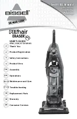 Bissell PET HAIR ERASER 3 9 2 User Manual предпросмотр