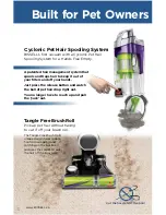 Предварительный просмотр 4 страницы Bissell PETHAIR ERASER 1650 Series Quick Start Manual