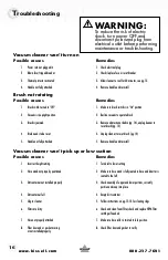 Preview for 16 page of Bissell POWER CLEAN 16N5 User Manual