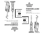 Bissell Powerclean 1305 Series User Manual предпросмотр