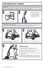 Предварительный просмотр 8 страницы Bissell POWERCLEAN 2771B User Manual