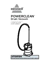 Предварительный просмотр 1 страницы Bissell Powerclean Drum Vacuum User Manual