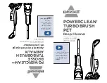 Bissell POWERCLEAN TURBOBRUSH
PET 2085 Series User Manual предпросмотр