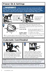 Предварительный просмотр 6 страницы Bissell POWEREASE 2253 Series User Manual