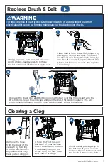 Предварительный просмотр 9 страницы Bissell POWEREASE 2253 Series User Manual