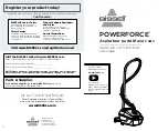 Предварительный просмотр 7 страницы Bissell POWERFORCE 1668 Series User Manual