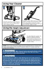 Предварительный просмотр 6 страницы Bissell POWERFORCE HELIX 2191 Series User Manual