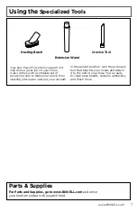 Предварительный просмотр 7 страницы Bissell POWERFORCE HELIX 2191 Series User Manual