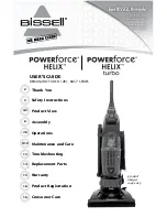 Bissell Powerforce Helix (Turbo) 12B1 User Manual предпросмотр