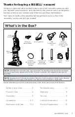 Предварительный просмотр 3 страницы Bissell POWERFORCE HELIX TURBO REWIND PET 2692 Series User Manual