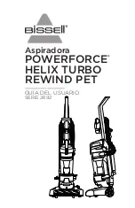 Предварительный просмотр 13 страницы Bissell POWERFORCE HELIX TURBO REWIND PET 2692 Series User Manual