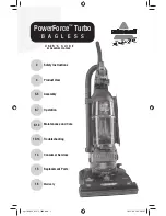 Bissell POWERFORCE TURBO User Manual предпросмотр