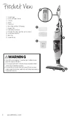 Предварительный просмотр 4 страницы Bissell POWERFRESH VAC & STEAM 2747 Series Manual