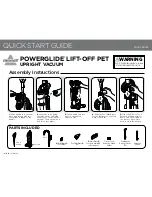 Предварительный просмотр 1 страницы Bissell POWERGLIDE LIFT-OFF PET Quick Start Manual