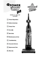 Bissell Powergroom Pet Compact User Manual предпросмотр