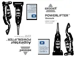 Bissell POWERLIFTER 1793 Series User Manual preview