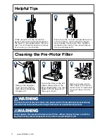 Preview for 8 page of Bissell POWERLIFTER BAGGED 2019 Series User Manual