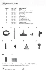 Предварительный просмотр 14 страницы Bissell powertrak dual cyclonic User Manual