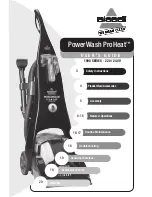 Bissell PowerWash ProHeat 1698 SERIES User Manual предпросмотр