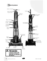 Предварительный просмотр 4 страницы Bissell PRO LITE 17G5 (Spanish) Guía Del Usuario