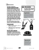 Предварительный просмотр 6 страницы Bissell PRO LITE 17G5 (Spanish) Guía Del Usuario