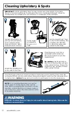 Предварительный просмотр 10 страницы Bissell PROHEAT 1846 Series User Manual