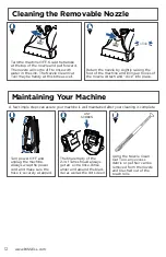 Предварительный просмотр 12 страницы Bissell PROHEAT 1846 Series User Manual