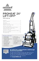 Bissell PROHEAT 2X LIFT-OFF 1565 SERIES Manual предпросмотр