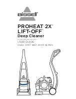 Bissell PROHEAT 2X LIFT-OFF 24A4 Series User Manual предпросмотр