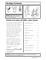 Предварительный просмотр 3 страницы Bissell PROHEAT 2X LIFT-OFF 24A4 Series User Manual