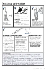 Preview for 9 page of Bissell PROHEAT 2X REVOLUTION 15484 Manual