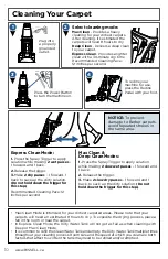 Preview for 12 page of Bissell PROHEAT 2X REVOLUTION 1986 Series Quick Start User Manual