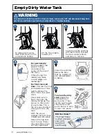 Предварительный просмотр 16 страницы Bissell ProHeat 2x Revolution Pet Pro 1986 Series Quick Start User Manual