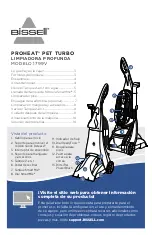 Предварительный просмотр 13 страницы Bissell PROHEAT PET TURBO Manual