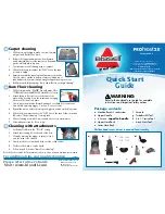 Предварительный просмотр 1 страницы Bissell PROHEAT2X Cleanshot 20B4 Series Quick Start Manual