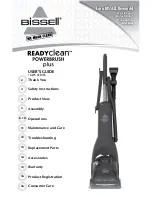 Bissell ReadyClean Powerbrush Plus 16W5 Series User Manual предпросмотр