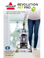 Bissell REVOLUTION PET PRO 1964 series Quick Start User Manual предпросмотр