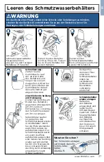 Предварительный просмотр 27 страницы Bissell REVOLUTION PROHEAT 2X 1858 Instructions Manual