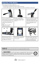 Предварительный просмотр 2 страницы Bissell SPINWAVE 2315 Series Battery Removal Instructions