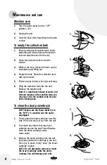 Предварительный просмотр 8 страницы Bissell Spot Lifter 1716 SERIES User Manual