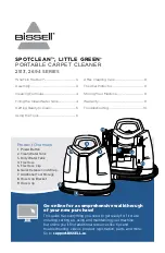 Bissell SPOTCLEAN 2513 Series Manual предпросмотр